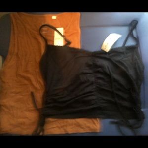 NWT Lot Of 2 Women’s  pac sun crop top shirts Size L MSRP $38